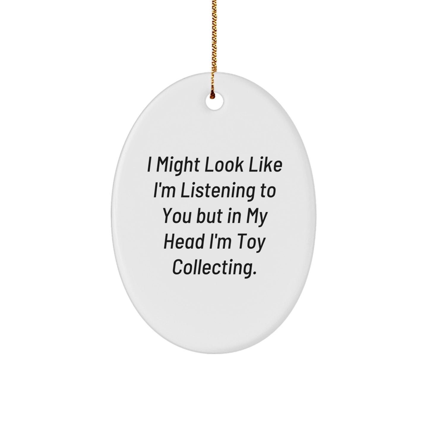 Funny Toy Collecting Oval Ornament Gifts from Friends and Family for Men and Women on Christmas Unique Gifts - Image 1