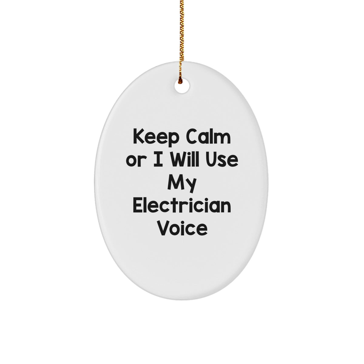 Electrician Keepsake Christmas Ornament for Him Gift Bright Glow - Image 1