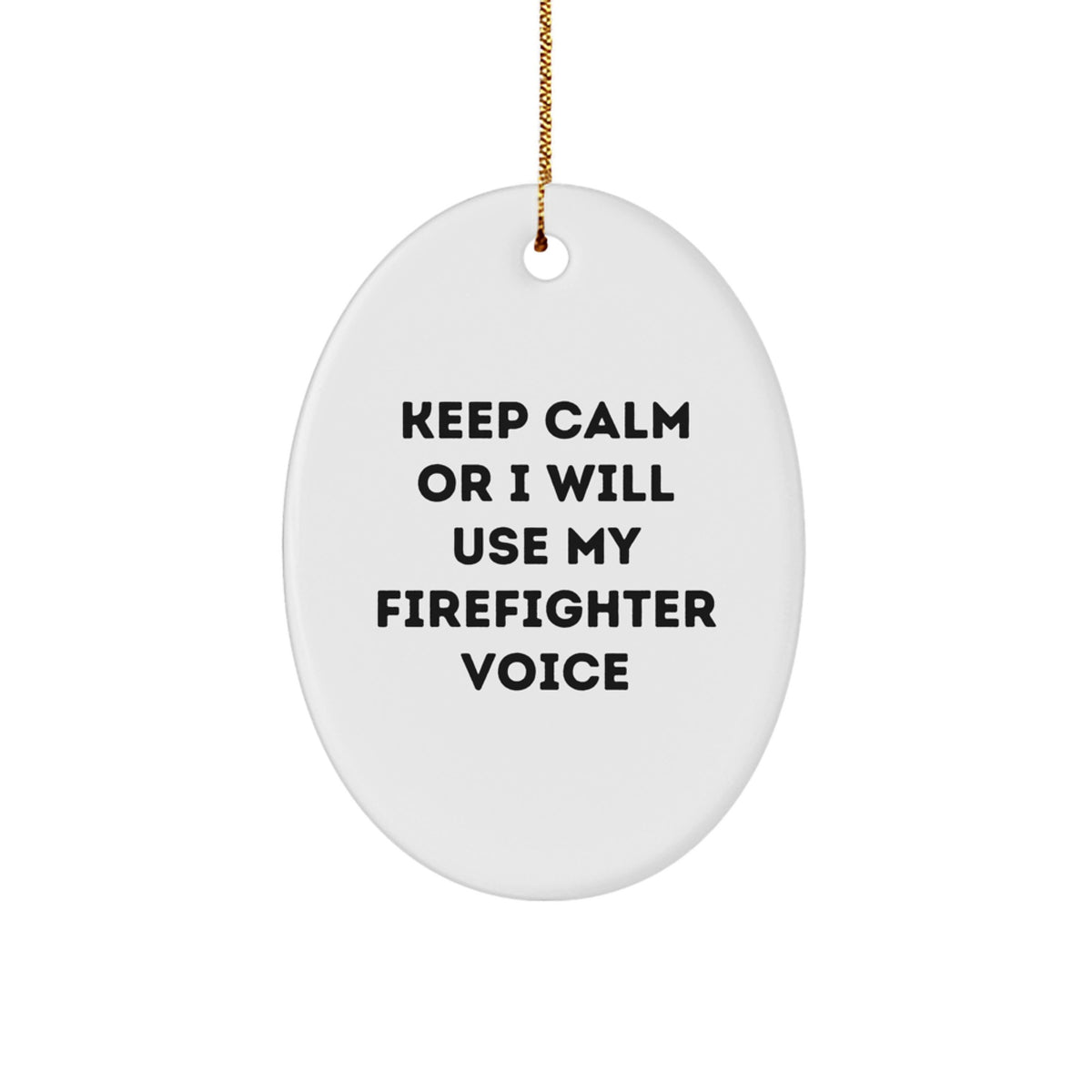 Firefighter Personal Keepsake Christmas Ornament for Him Gift - Image 1