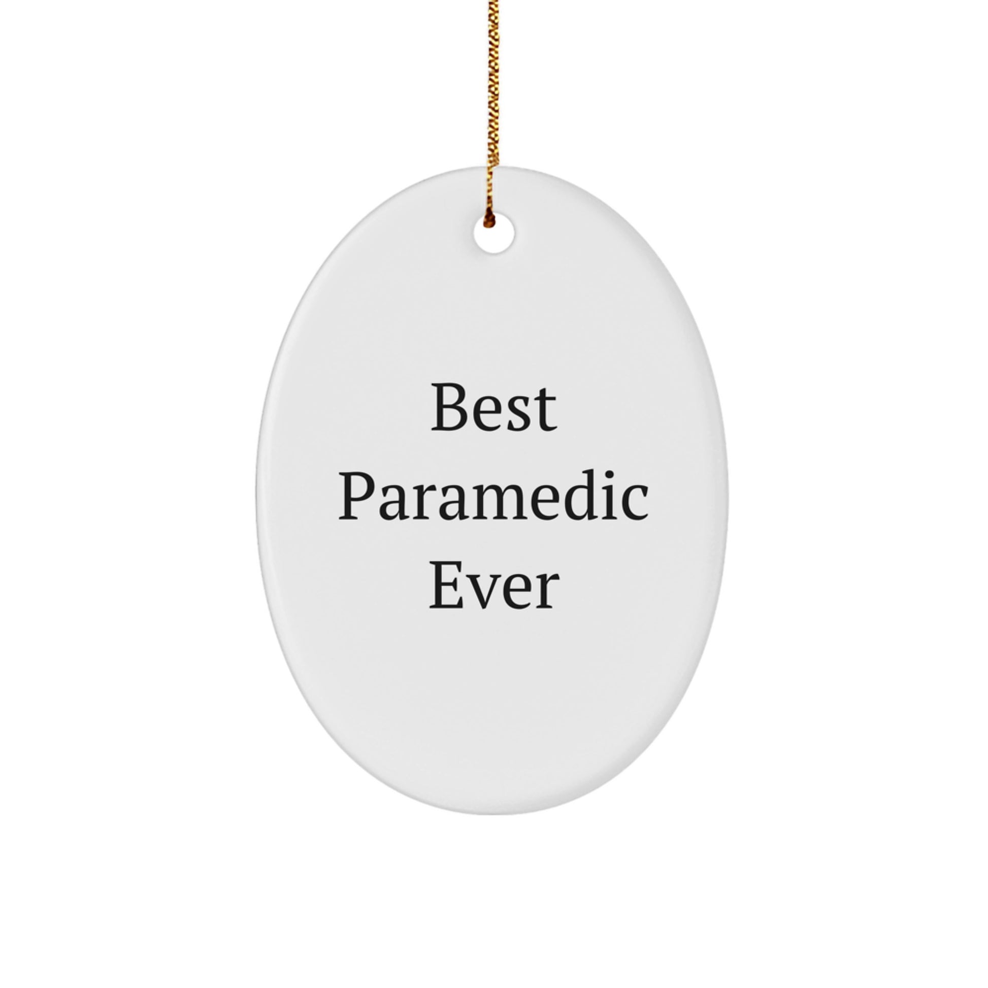 Funny Rescue Worker Gifts from Friends and Family - Oval Ornament for Rescue Workers - Best Rescue Worker Ever Christmas Unique Gifts - Image 1