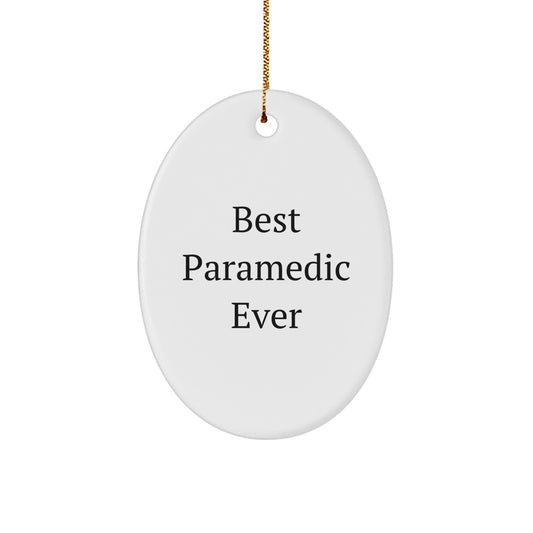 Funny Rescue Worker Gifts from Friends and Family - Oval Ornament for Rescue Workers - Best Rescue Worker Ever Christmas Unique Gifts - Image 1