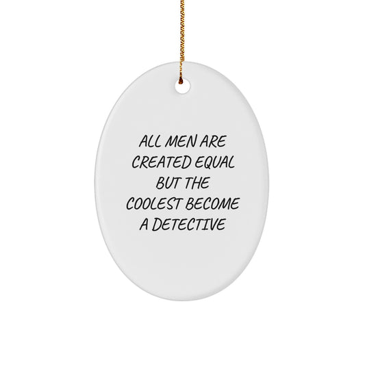 Detective Keepsake Christmas Ornament for Him Gift - Image 1