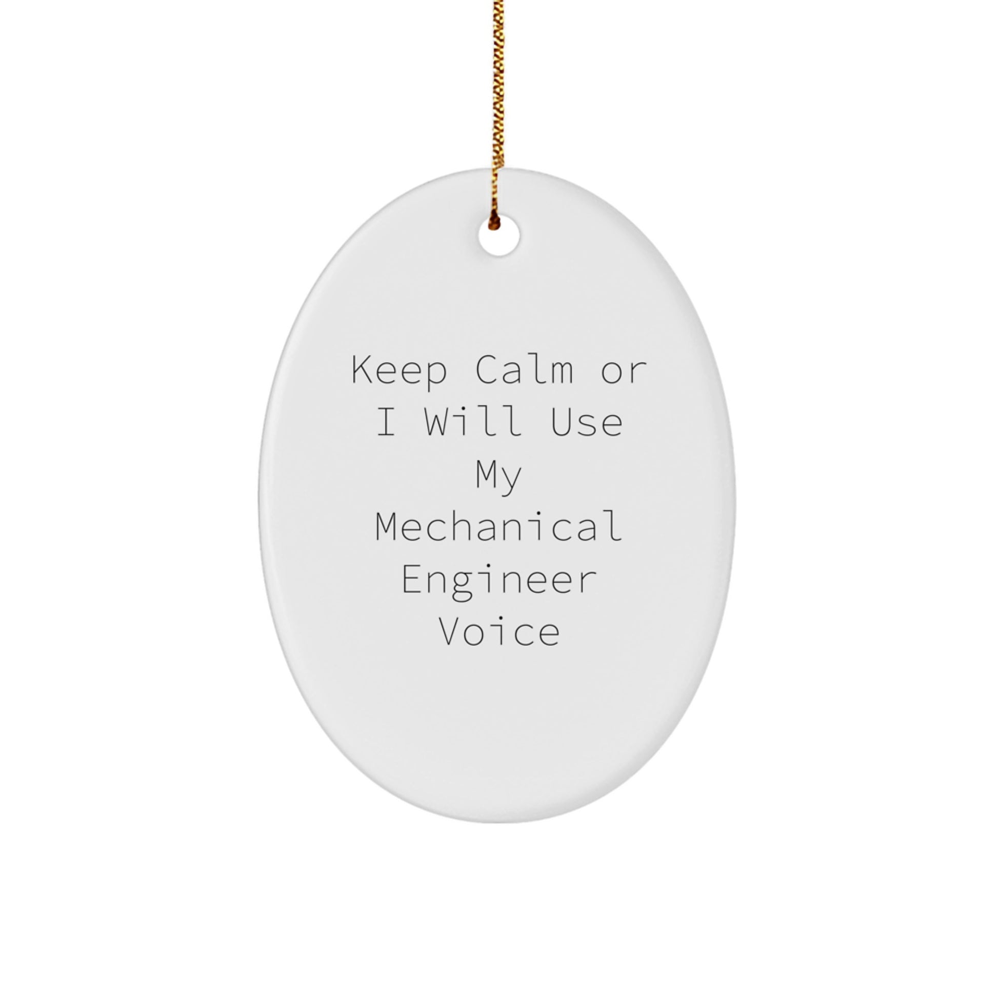 Mechanical Engineer Oval Ornament Gifts from Friends to Mechanical Engineer Men Funny Christmas Unique Gifts - Image 1
