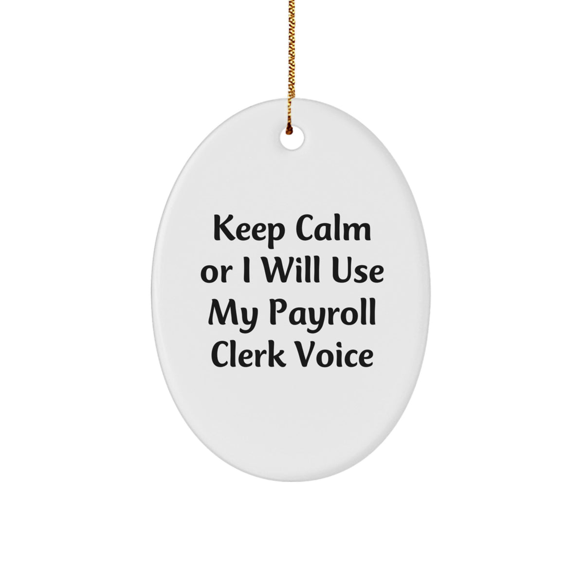 Payroll Clerk Keepsake Christmas Ornament for Him Gift - Image 1