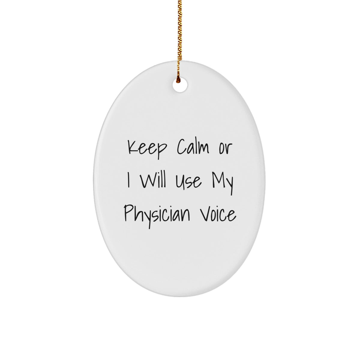 Physician Keepsake Durable Holiday Christmas Ornament for Him Gift - Image 1