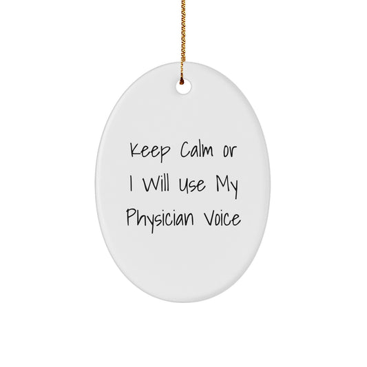 Physician Keepsake Durable Holiday Christmas Ornament for Him Gift - Image 1