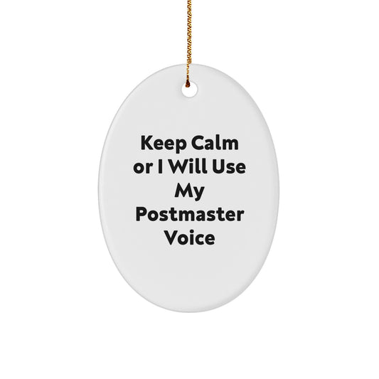 Postmaster Keepsake Christmas Ornament for Him Gift - Image 1
