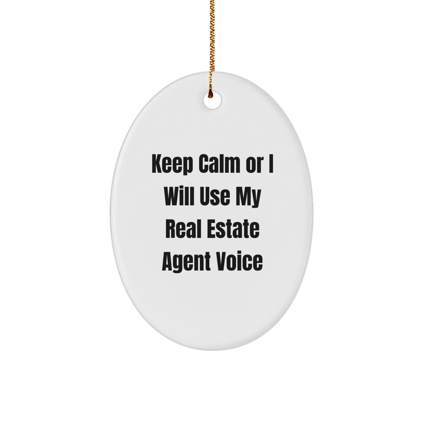 Real Estate Agent Keepsake Christmas Ornament for Him Gift - Image 1