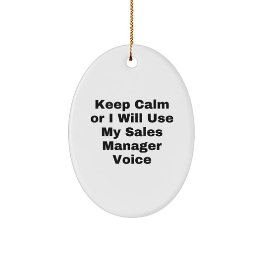Sales Manager Keepsake Christmas Ornament for Him Gift - Image 1