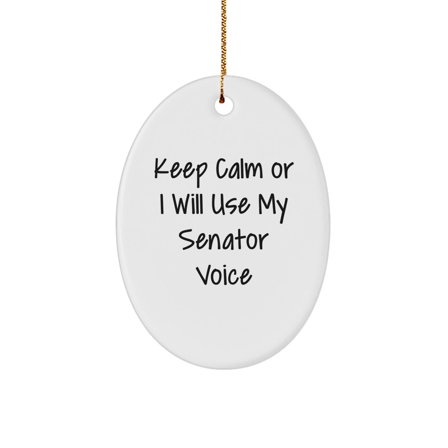 Senator Keepsake Christmas Ornament for Him Gift - Image 1
