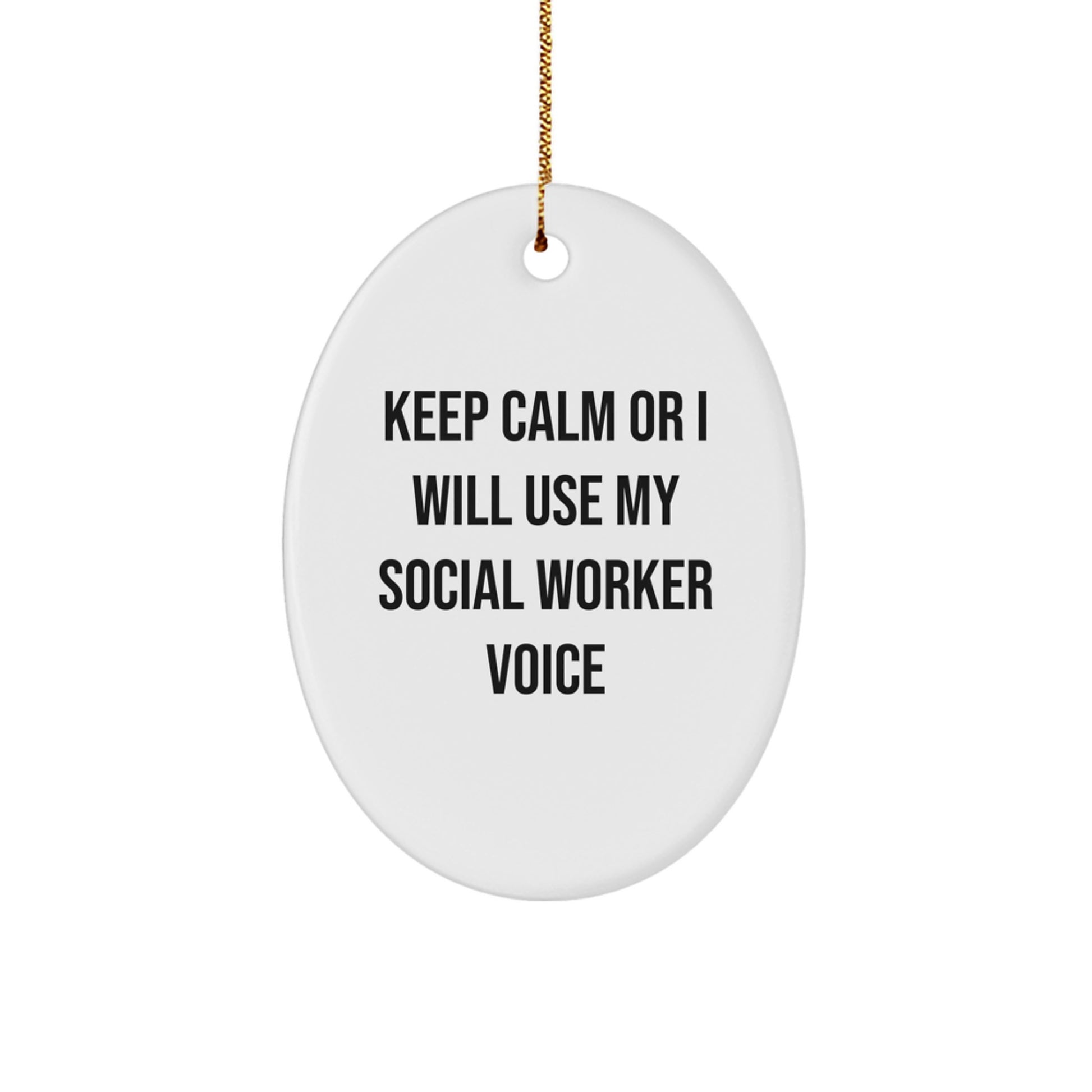 Social Worker Keepsake Christmas Ornament for Him Gift - Image 1
