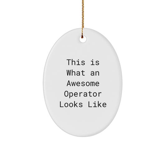 Operator Oval Ornament Gifts from Friends and Family for Christmas Unique Operator Decorations - Image 1