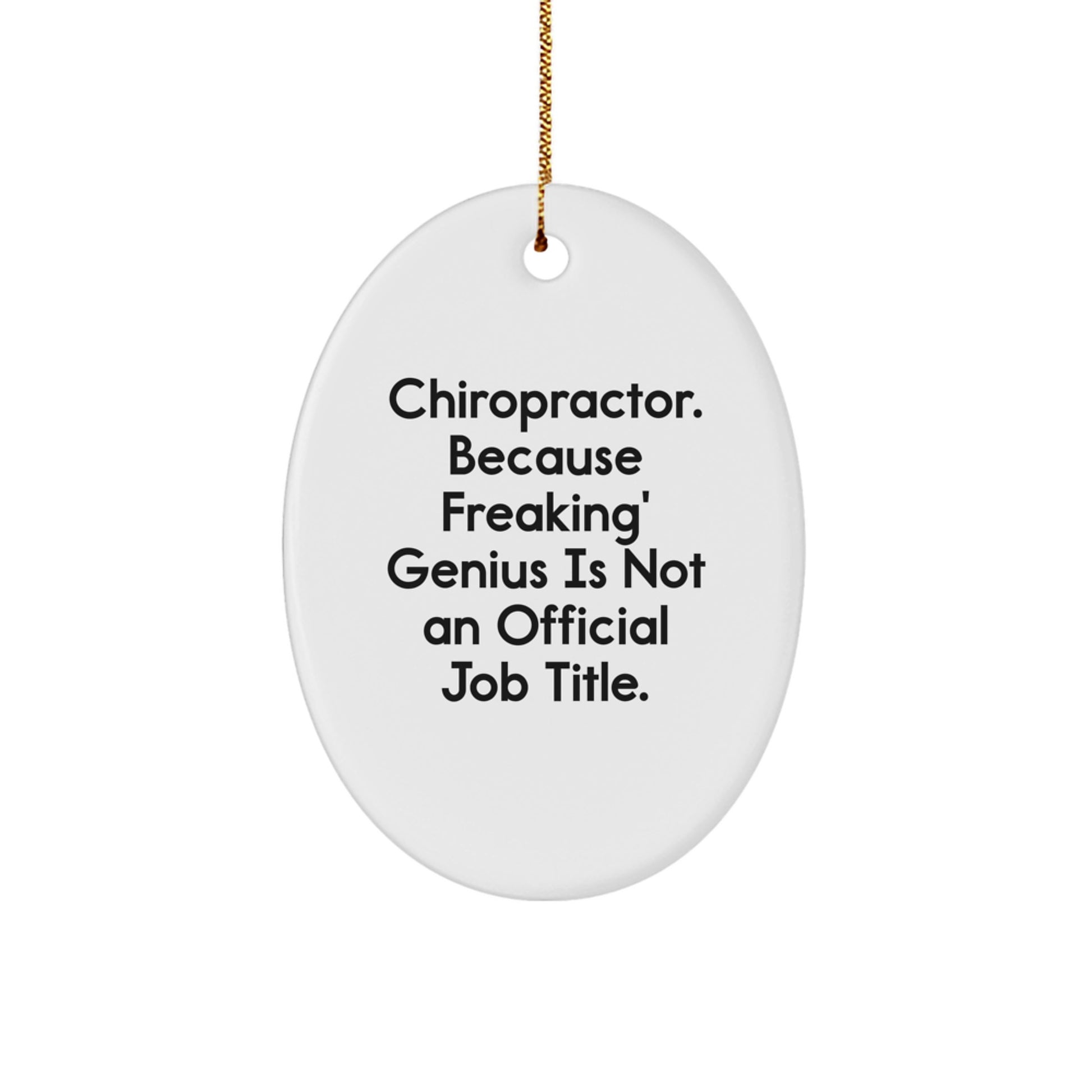 Chiropractor Keepsake Durable MDF Christmas Ornament for Him Gift - Image 1
