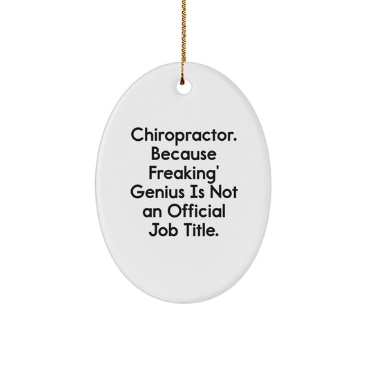 Chiropractor Keepsake Durable MDF Christmas Ornament for Him Gift - Image 1
