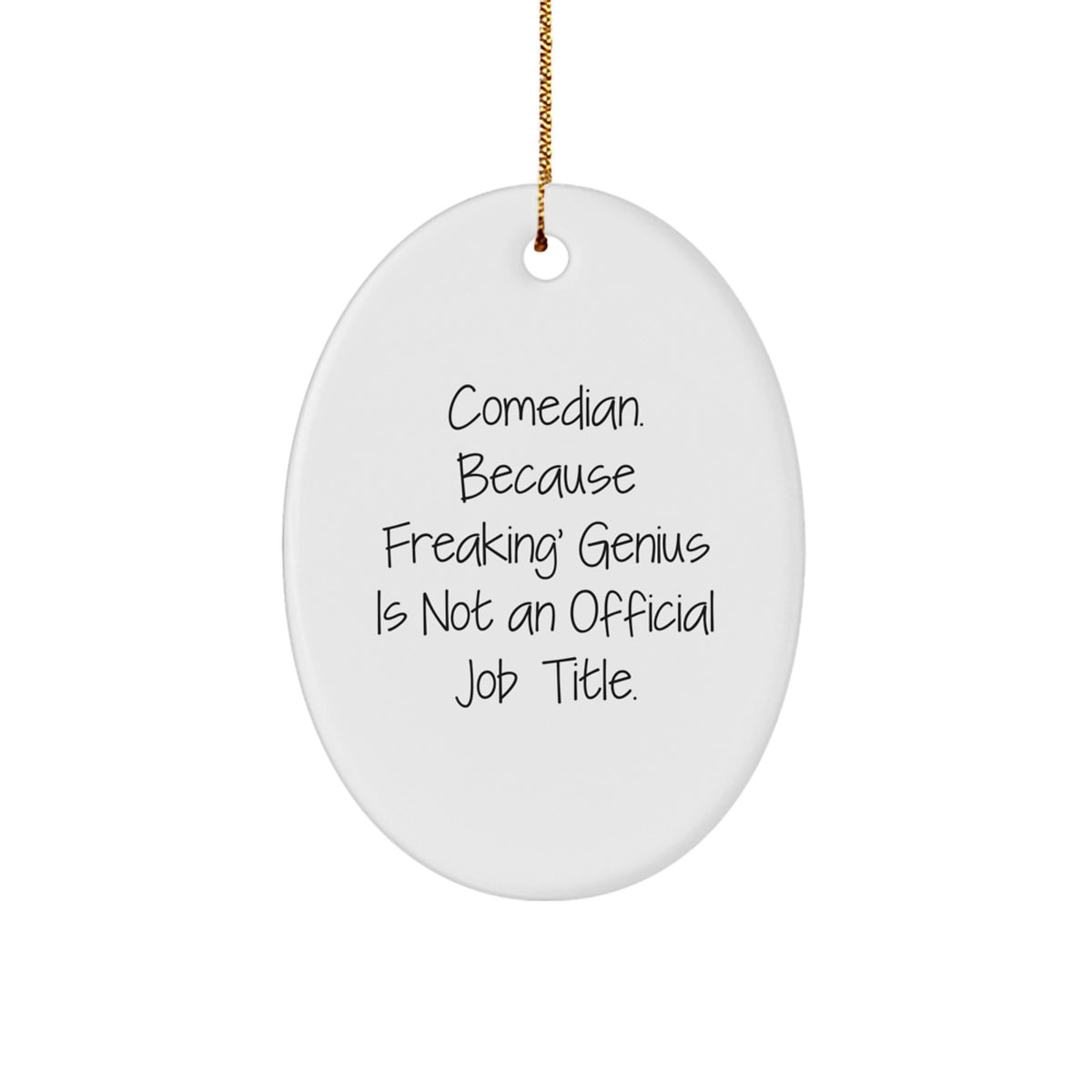 Comedian Keepsake Christmas Ornament for Him Gift - Image 1