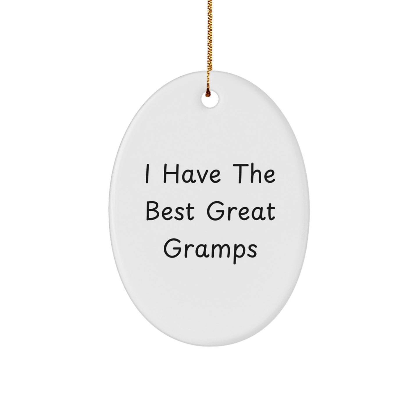Funny Gramps Gifts Oval Ornament I Have The Best Great Gramps Christmas Decorations For Men - Image 1
