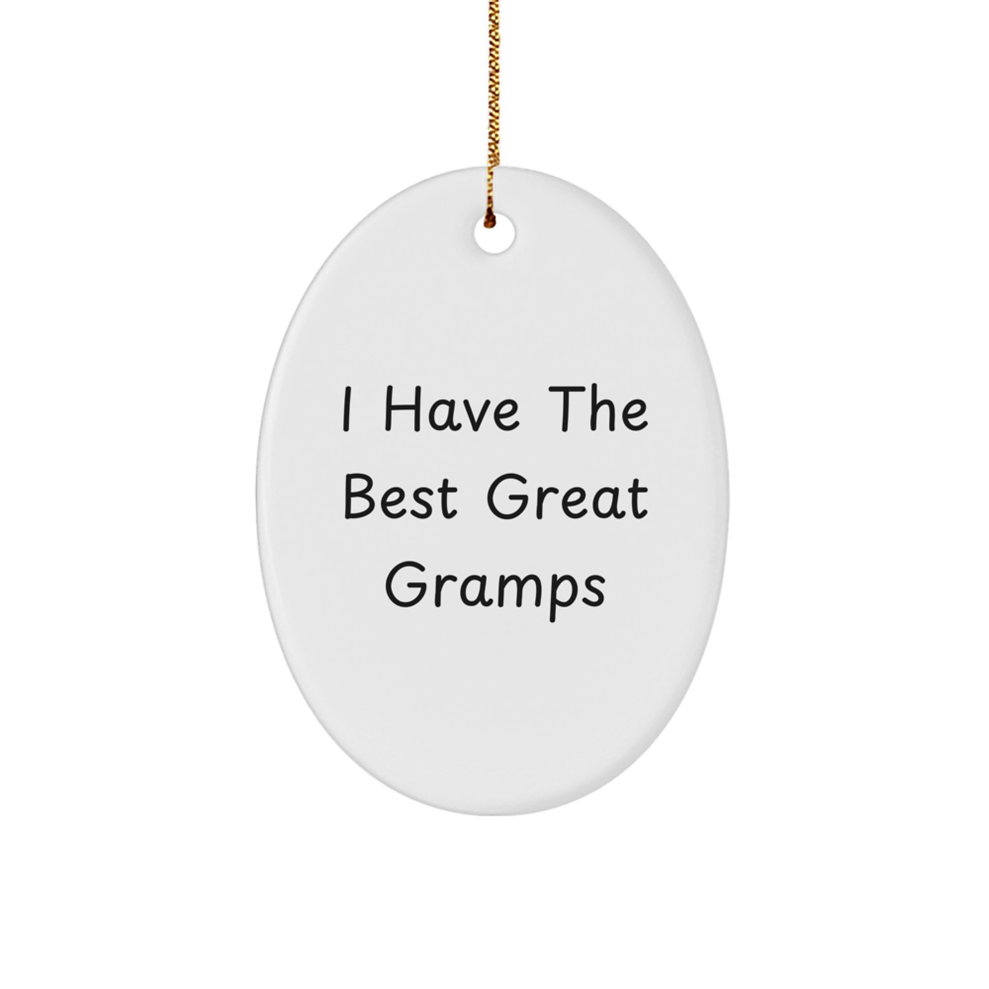 Funny Gramps Gifts Oval Ornament I Have The Best Great Gramps Christmas Decorations For Men - Image 1