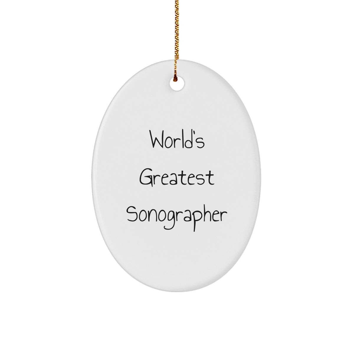 World's Greatest Sonographer Novelty Christmas Ornament Gift for Friends - Image 1