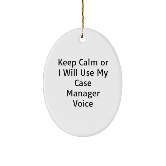 Novelty Case Manager Christmas Ornament for Friends Sassy Gift - Image 1