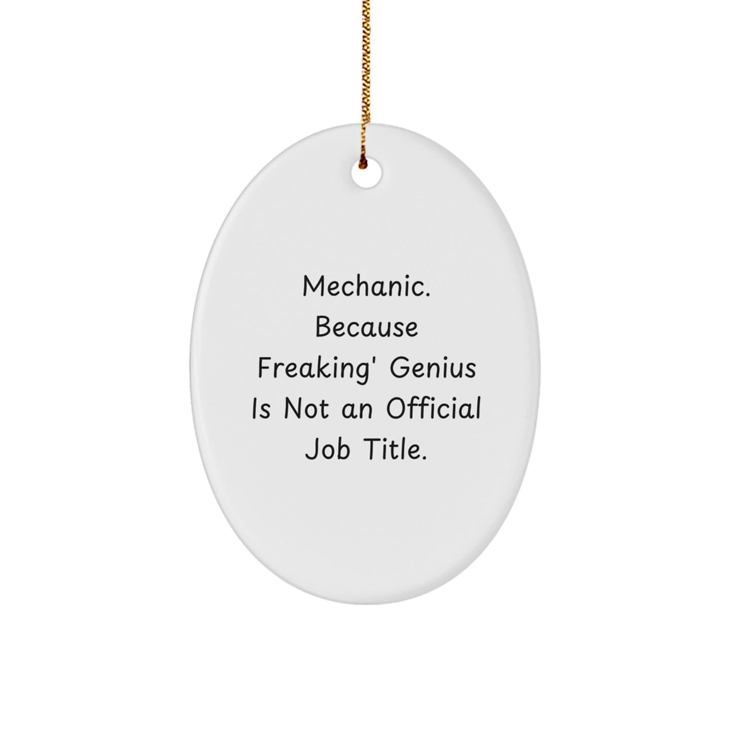 Mechanic Keepsake Christmas Ornament for Him Gift - Image 1
