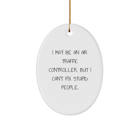 Air Traffic Controller Christmas Ornament Collectible for Neighbors Gift - Image 1