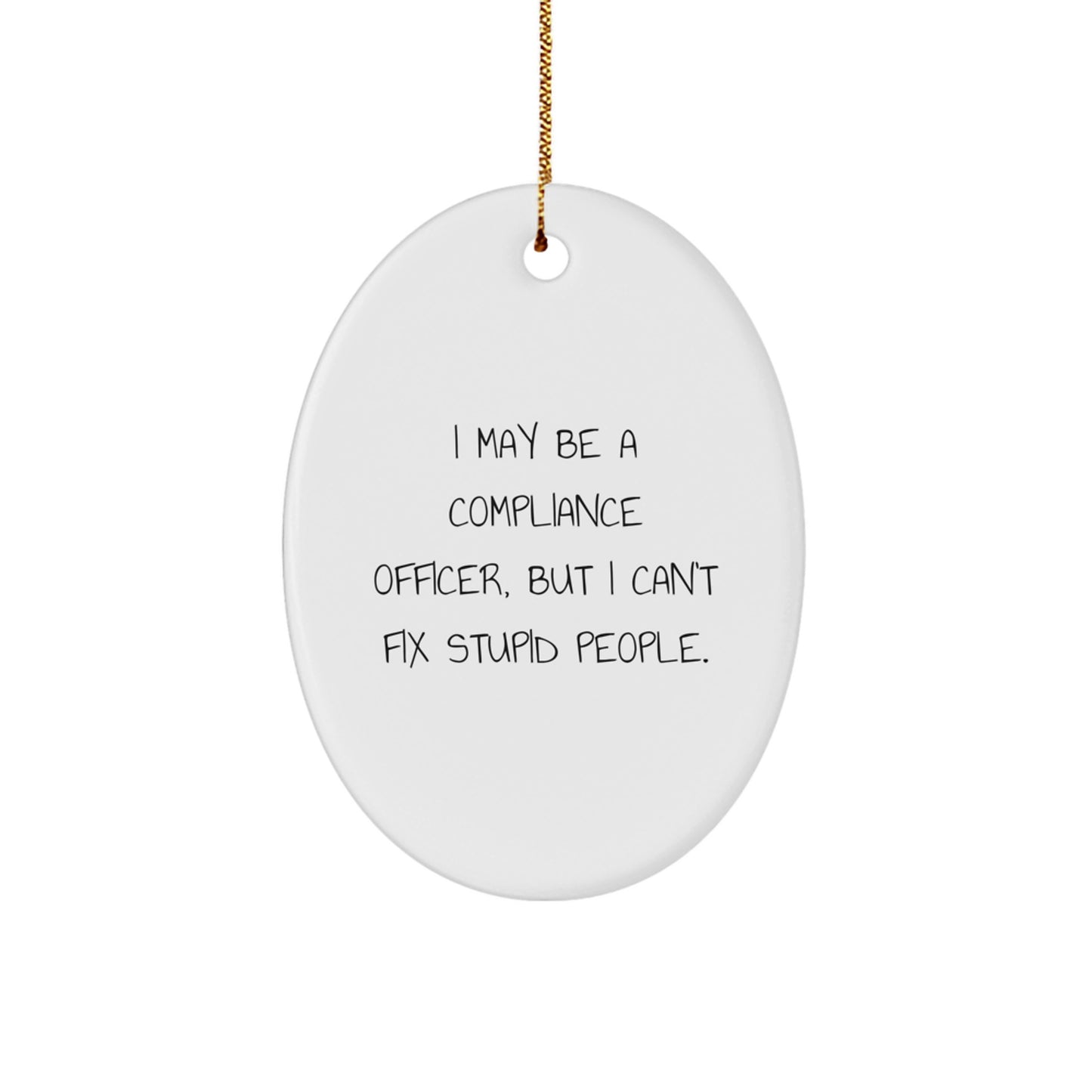Compliance Officer Keepsake Christmas Ornament for Him Gift - Image 1