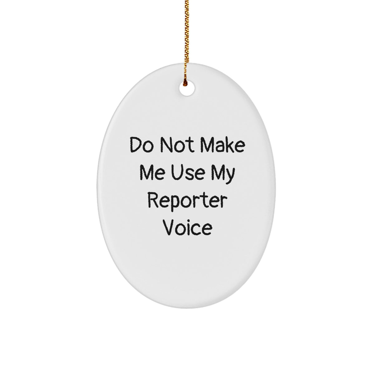Christmas Gift Reporter Collectible Ornament for Roommates Holiday - Image 1