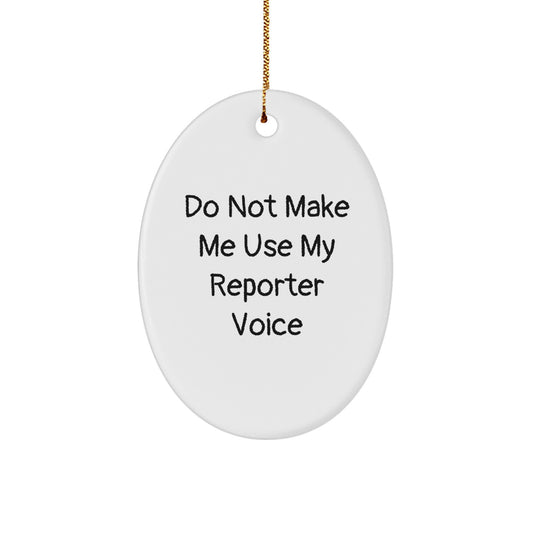 Christmas Gift Reporter Collectible Ornament for Roommates Holiday - Image 1