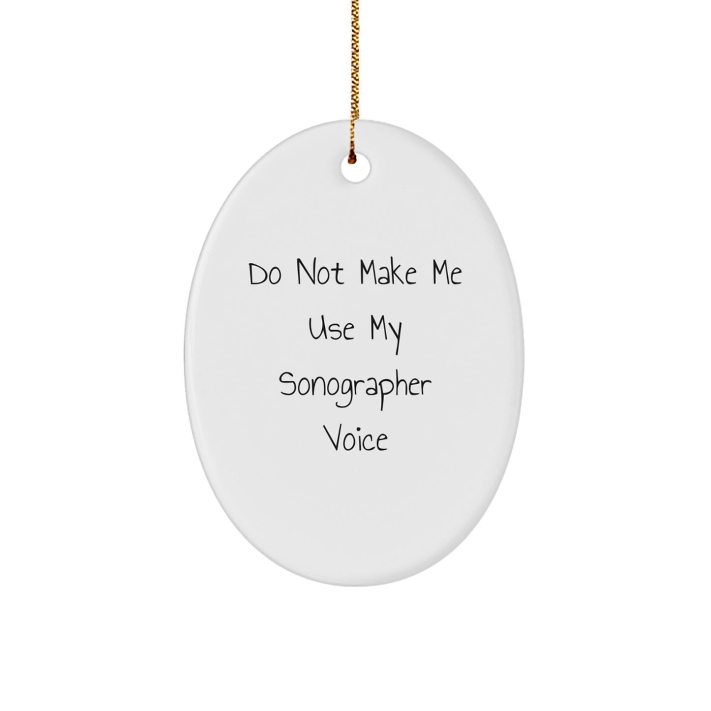 Sonographer Keepsake Christmas Ornament for Him Gift - Image 1