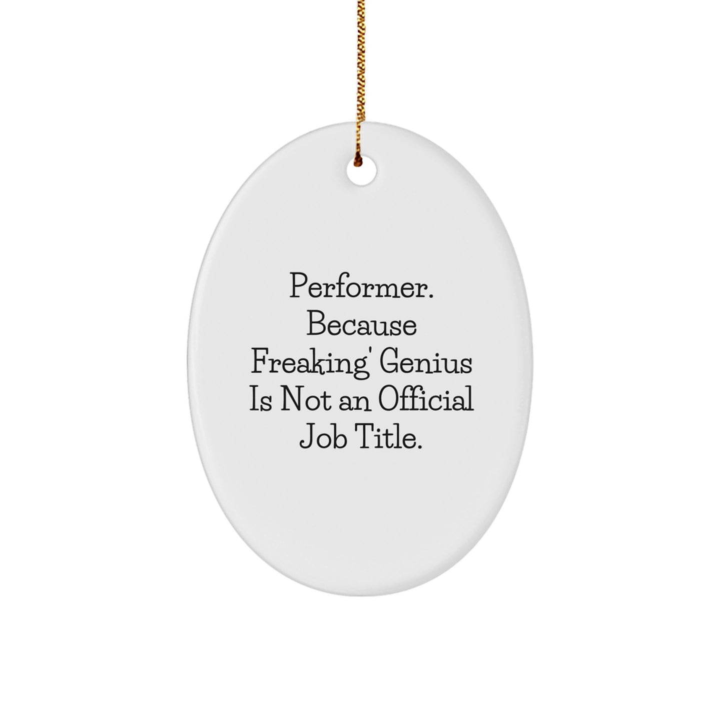 Performer Keepsake Christmas Ornament for Him Gift - Image 1