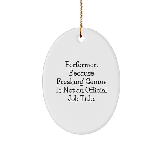 Performer Keepsake Christmas Ornament for Him Gift - Image 1
