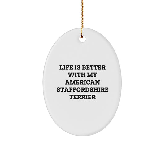 Funny American Staffordshire Terrier Dog Christmas Unique Gifts for American Staffordshire Terrier Dog Lovers from Friends and Family - Image 1