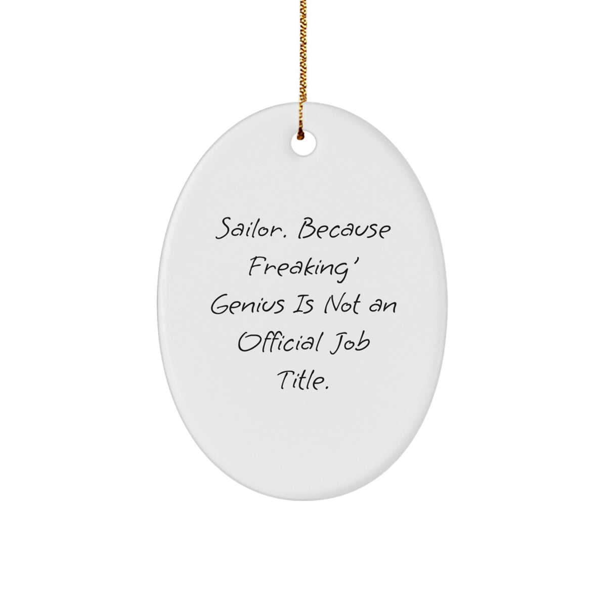 Witty Sailor Christmas Ornament Gift for Friends - Novelty Keepsake - Image 1