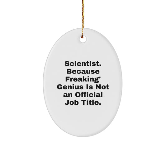 Scientist Christmas Ornament Keepsake for Him Bright Holiday Gift - Image 1