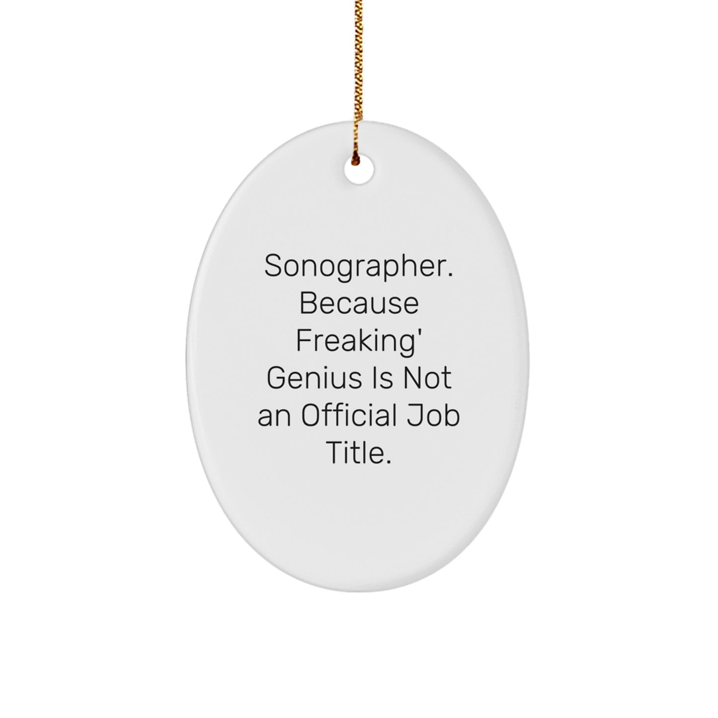 Sonographer Keepsake Christmas Ornament for Him Gift - Image 1