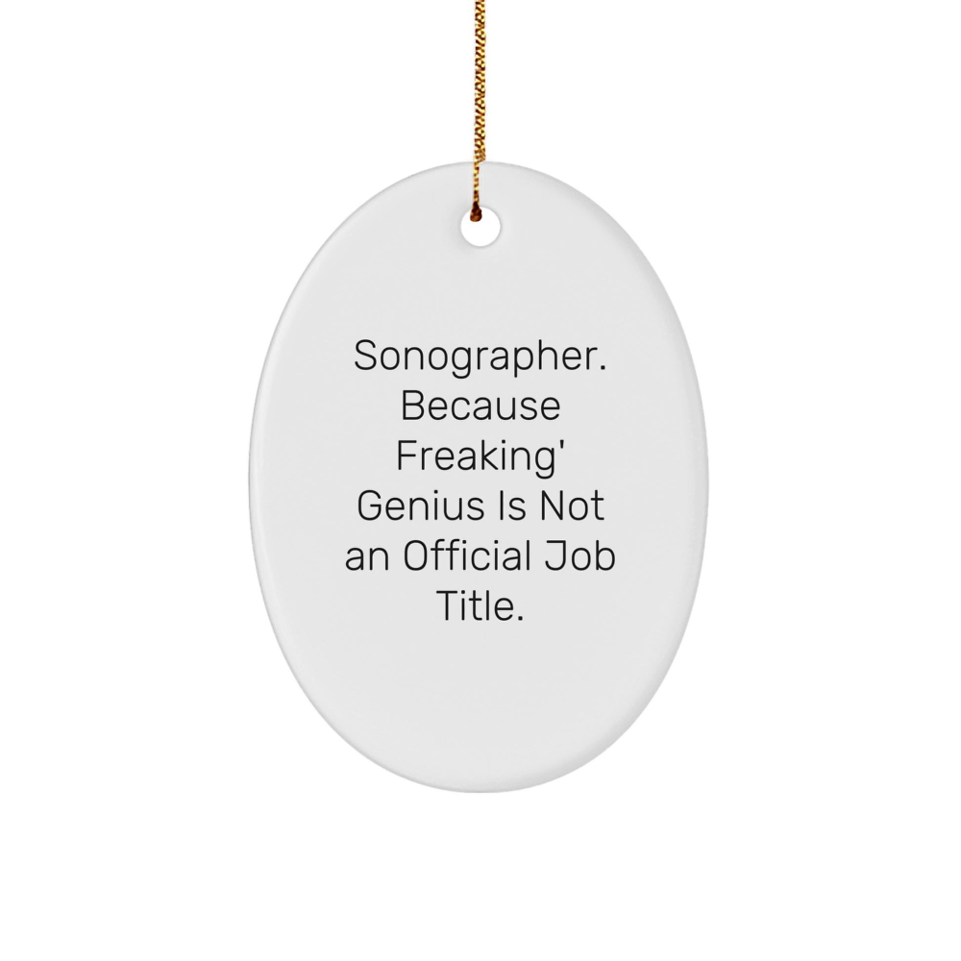 Sonographer Keepsake Christmas Ornament for Him Gift - Image 1