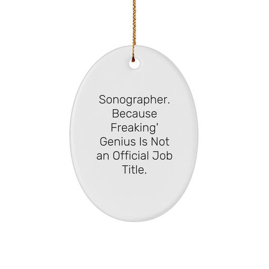 Sonographer Keepsake Christmas Ornament for Him Gift - Image 1