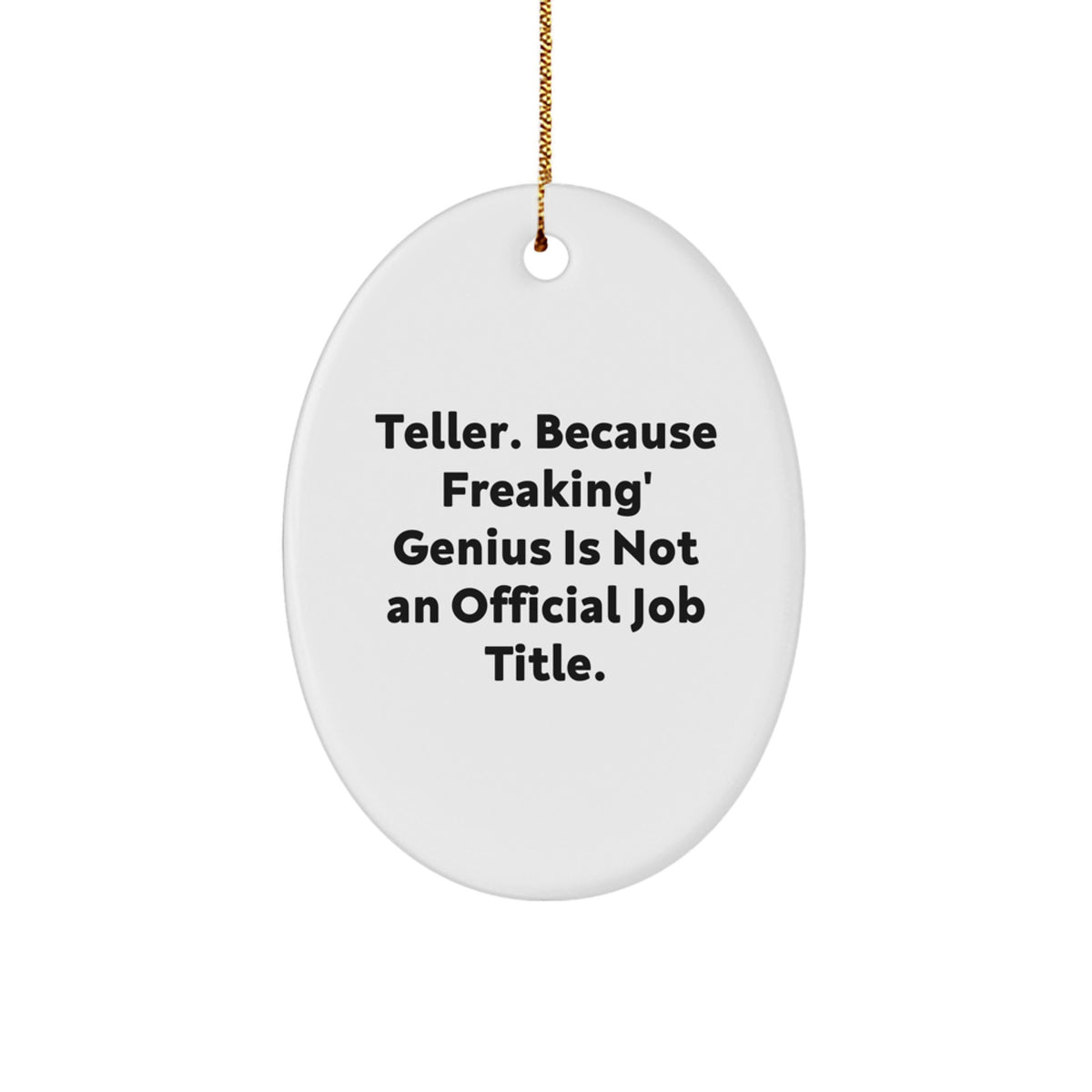 Witty Teller Christmas Ornament Gift for Friends - Novelty Keepsake - Image 1