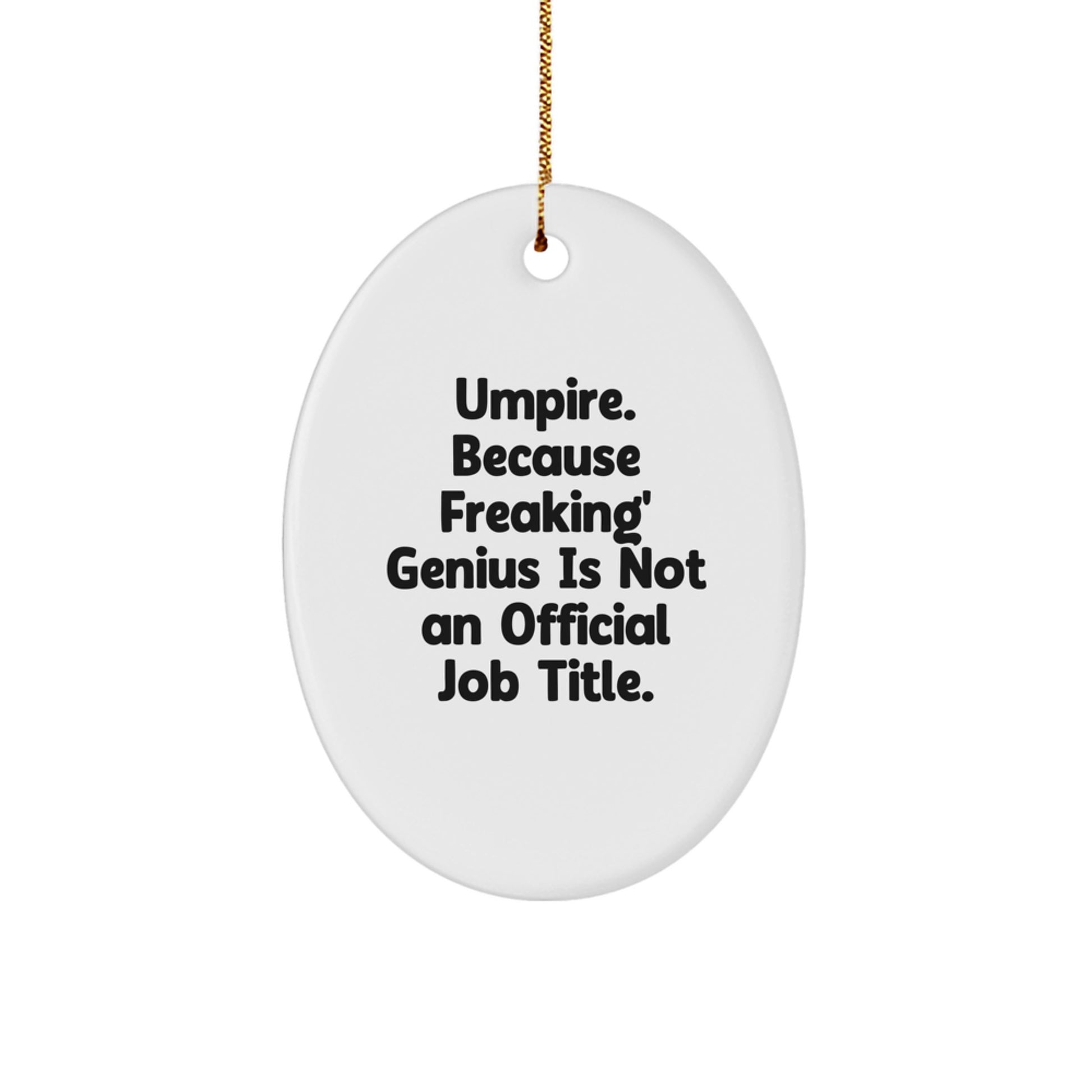 Playful Umpire Christmas Ornament for Friends Novelty Bright Gift - Image 1