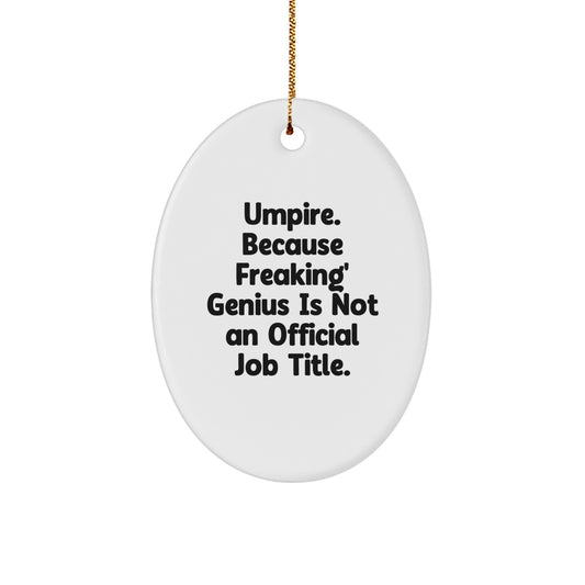 Playful Umpire Christmas Ornament for Friends Novelty Bright Gift - Image 1