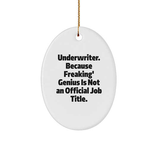 Underwriter Keepsake Christmas Ornament for Him Gift - Image 1