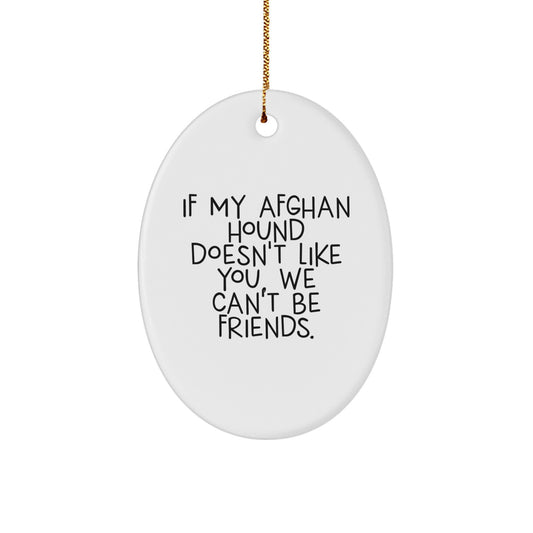 Funny Afghan Hound Dog Lover Gifts from Family Christmas Unique Decorations for Men Women Friends Coworkers - Image 1