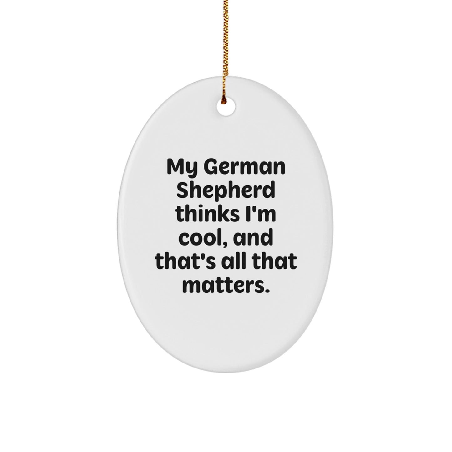 Funny German Shepherd Dog Gifts from Men to Friends for Christmas - Image 1