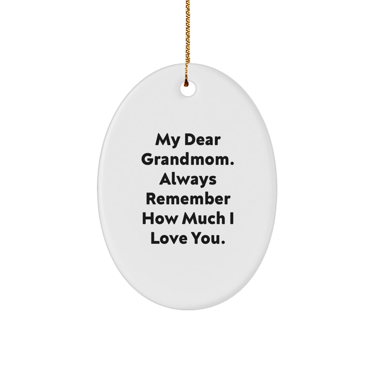 Grandmom Keepsake Christmas Ornament Gift for Him - Image 1