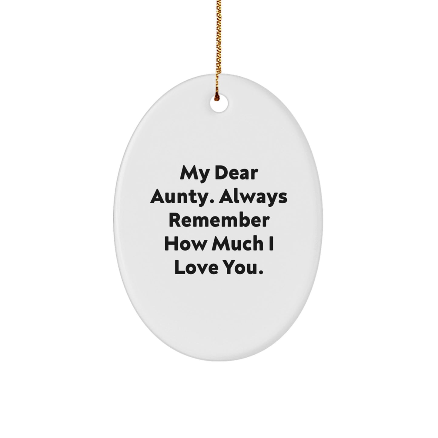 Aunty Christmas Ornament Novelty Gift for Friends My Dear Aunty Love - Image 1