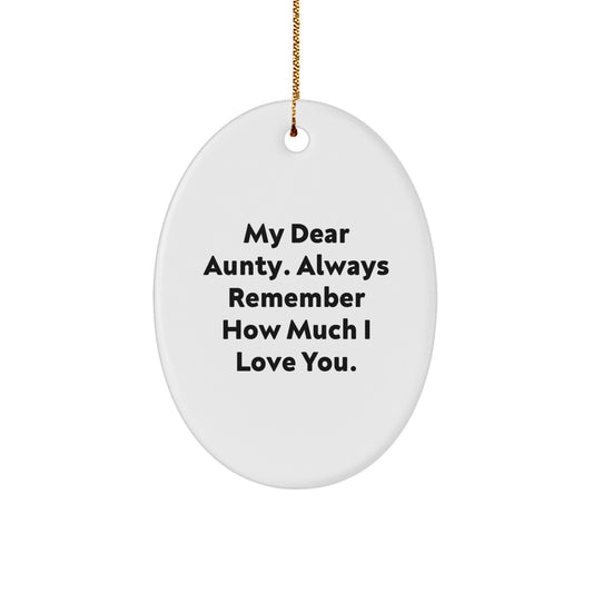 Aunty Christmas Ornament Novelty Gift for Friends My Dear Aunty Love - Image 1