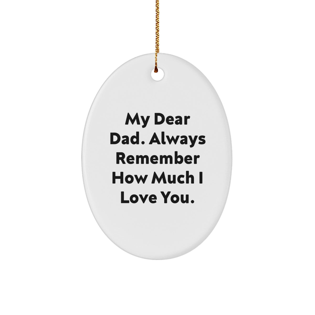 Heartfelt Dad Novelty Christmas Ornament for Grandpa Gift Yearly - Image 1