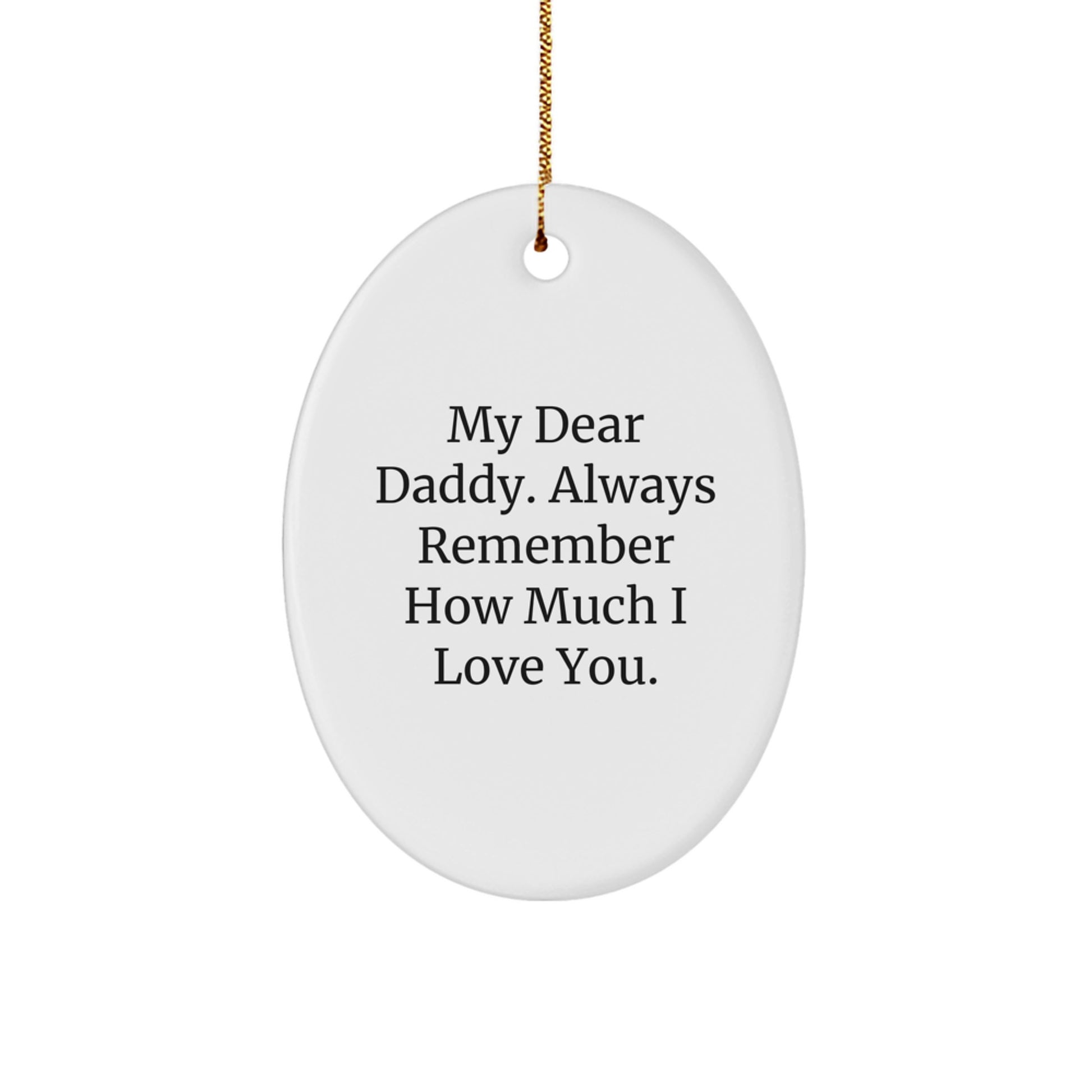 Daddy Keepsake Christmas Ornament Gift for Him - Image 1