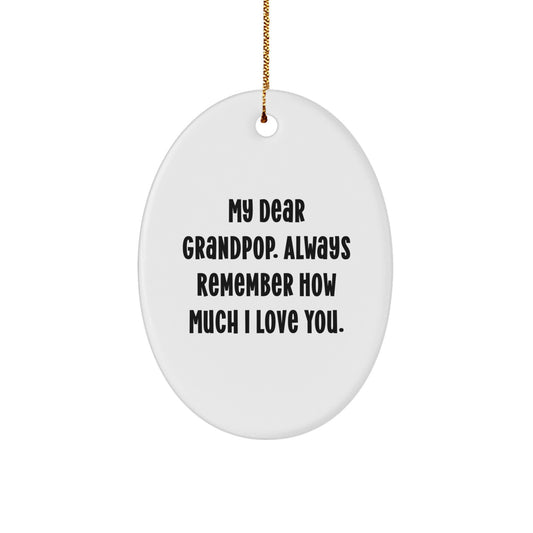 Grandpop Keepsake Christmas Ornament Gift for Him Holiday Year-Long - Image 1