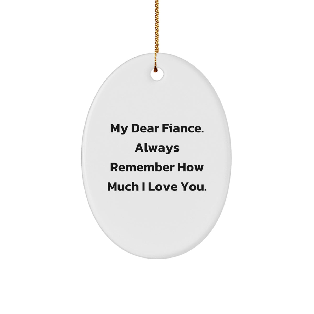 Christmas Ornament Gift for Fiance A Sweet Reminder of Love - Image 1